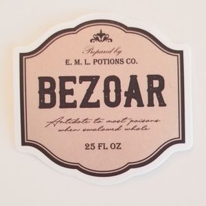 10/$10 Bezoar Apothecary Label Sticker
